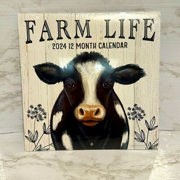 Farm life 2024 yearly calendar with farm items and sayings - Picture 1 of 7